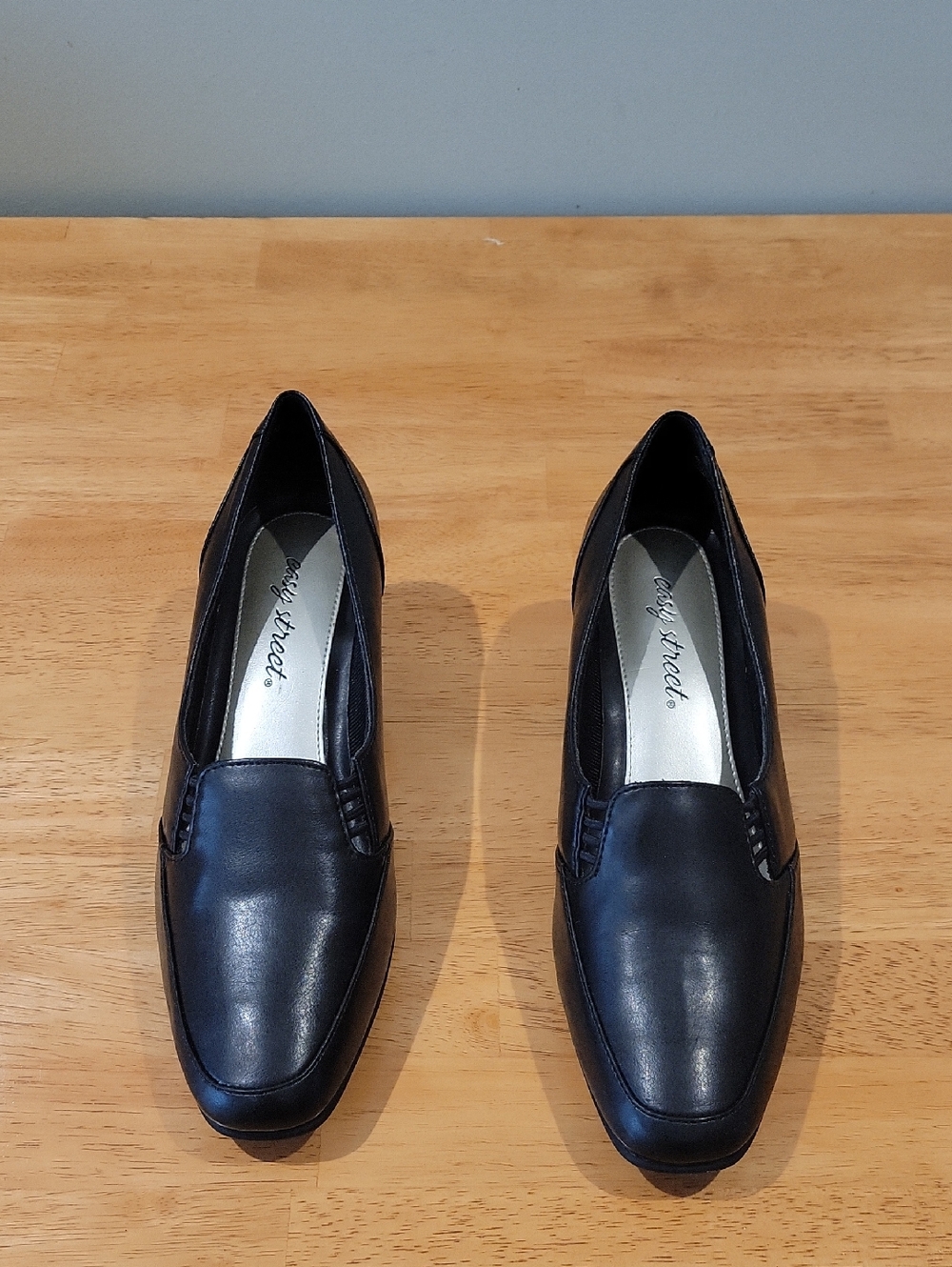 Easy Street Black  Women's 2" Heel Slip-Ons